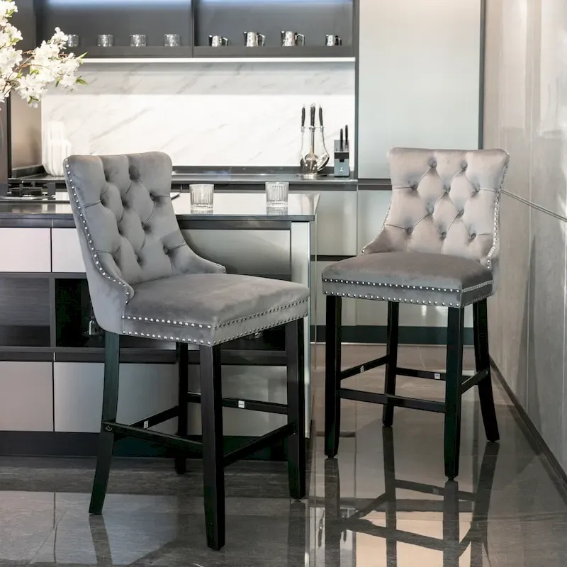 Leisure Style Bar Chairs,Set of 2
