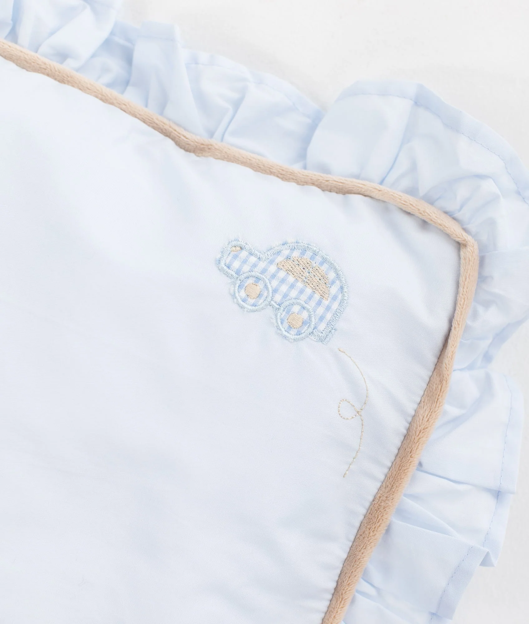 Toddler Ruffle Pillow | Blue