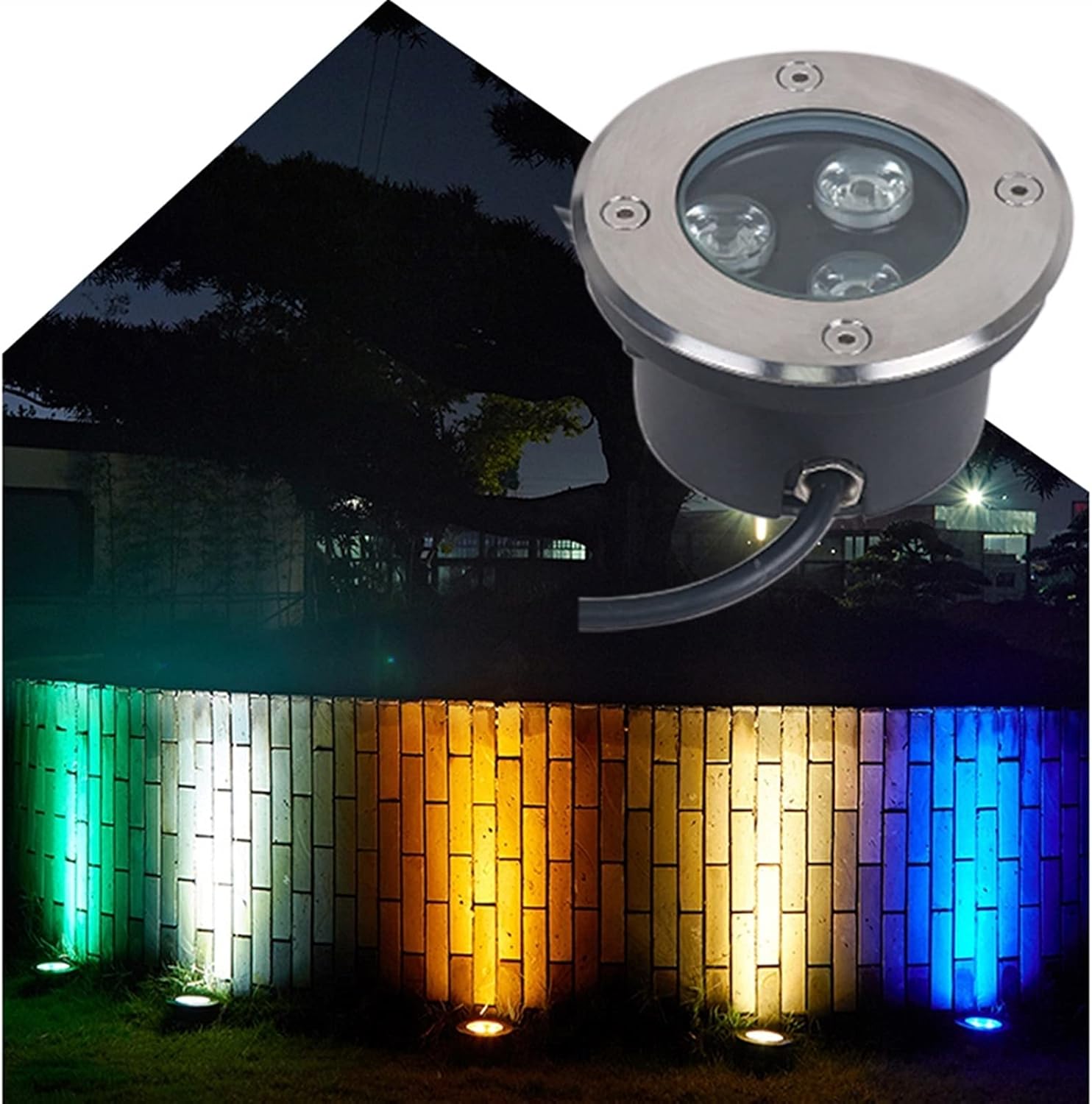 Wasserdichte LED-Deckleuchten für den Außenbereich, Garten, Terrasse und Innenhof, energieeffizient mit einfacher Installation