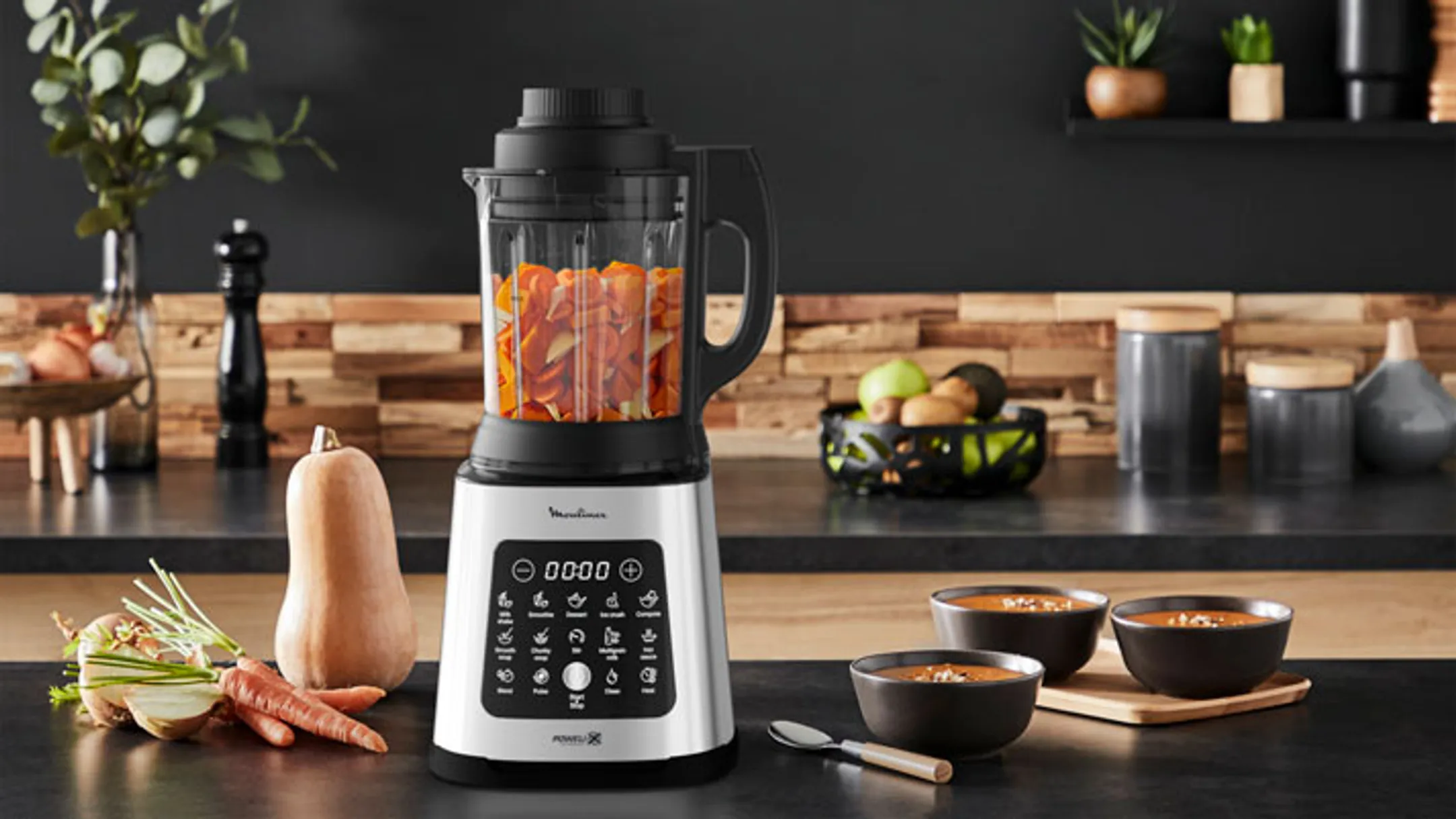 Moulinex Verwarmende Blender Perfectmix Cook LM835D10