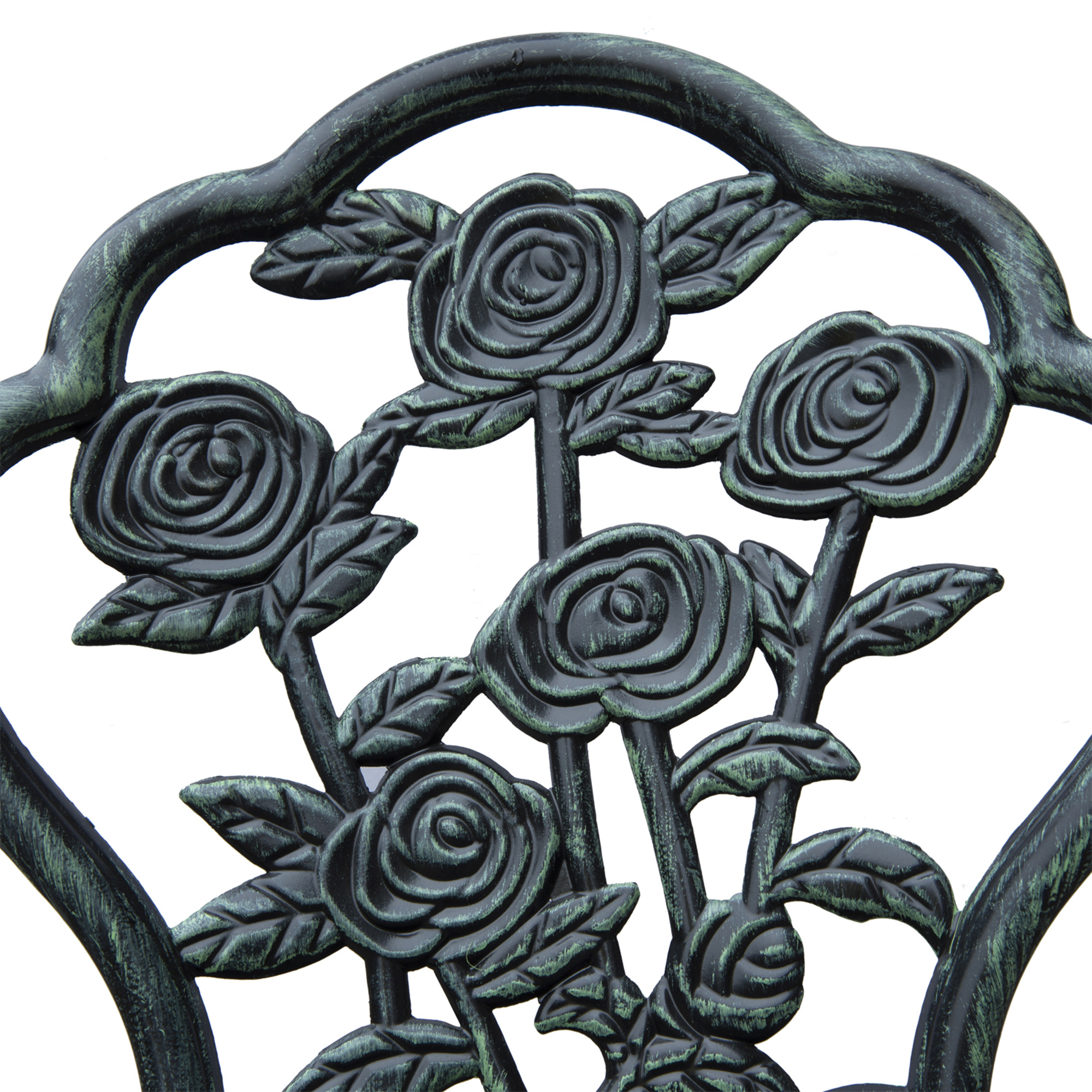 3-delige bistroset Balkonset tuinmeubelen balkon gegoten aluminium antiek groen