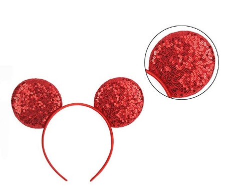 Pink Minnie Ears | Sequin Minnie Mouse Ears | 15003PI