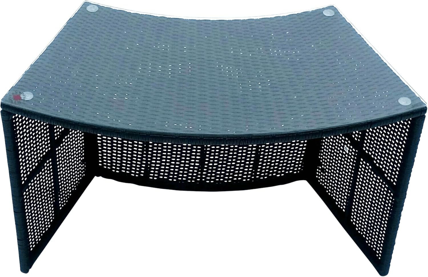 CANADIAN SPA CO. Bar für Pool, Randmöblierung für runde Whirl Pools und Hot Tubs, Randmöbel-Kollektion, Korbgeflecht wetterfest, Aluminiumrahmen rostsicher