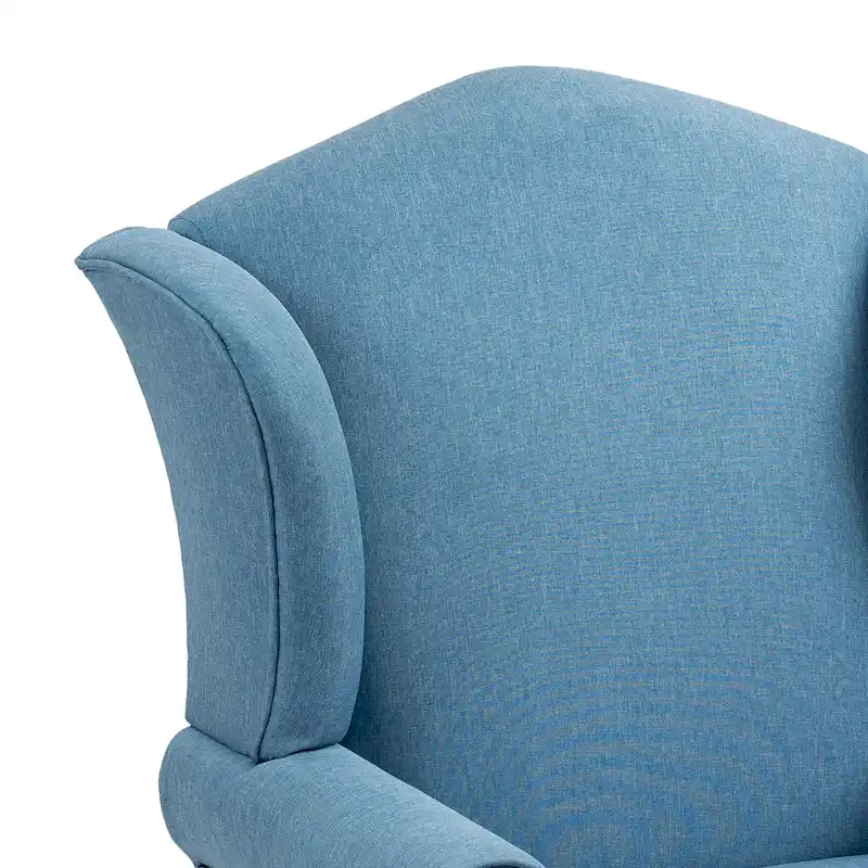2 Set Traditional Wingback Accent Chairs Upholstered Armchair