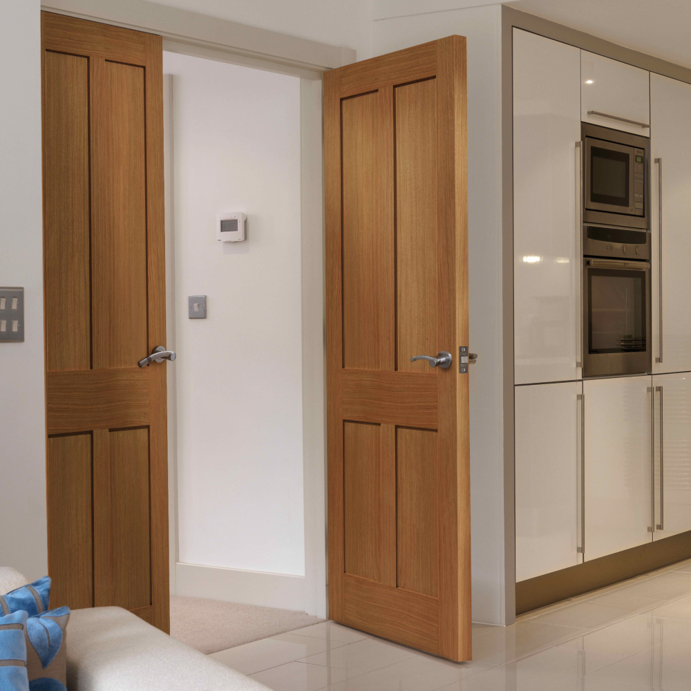J B Kind Rushmore Oak Internal Door