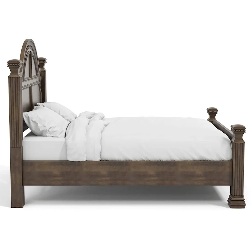 Stroh Traditional Wood 3-piece Poster Bedroom Set with USB by Furniture of America