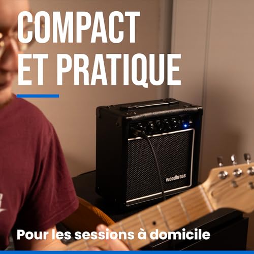 Woodbrass GE1040 Amplificatore Combo per Chitarra Elettrica   Amplificatore 40W ideale per Chitarristi principianti e dilettanti   Multiuso, Reverb, Presa Cuffie: Perfetto per giocare a casa o sul : Strumenti Musicali