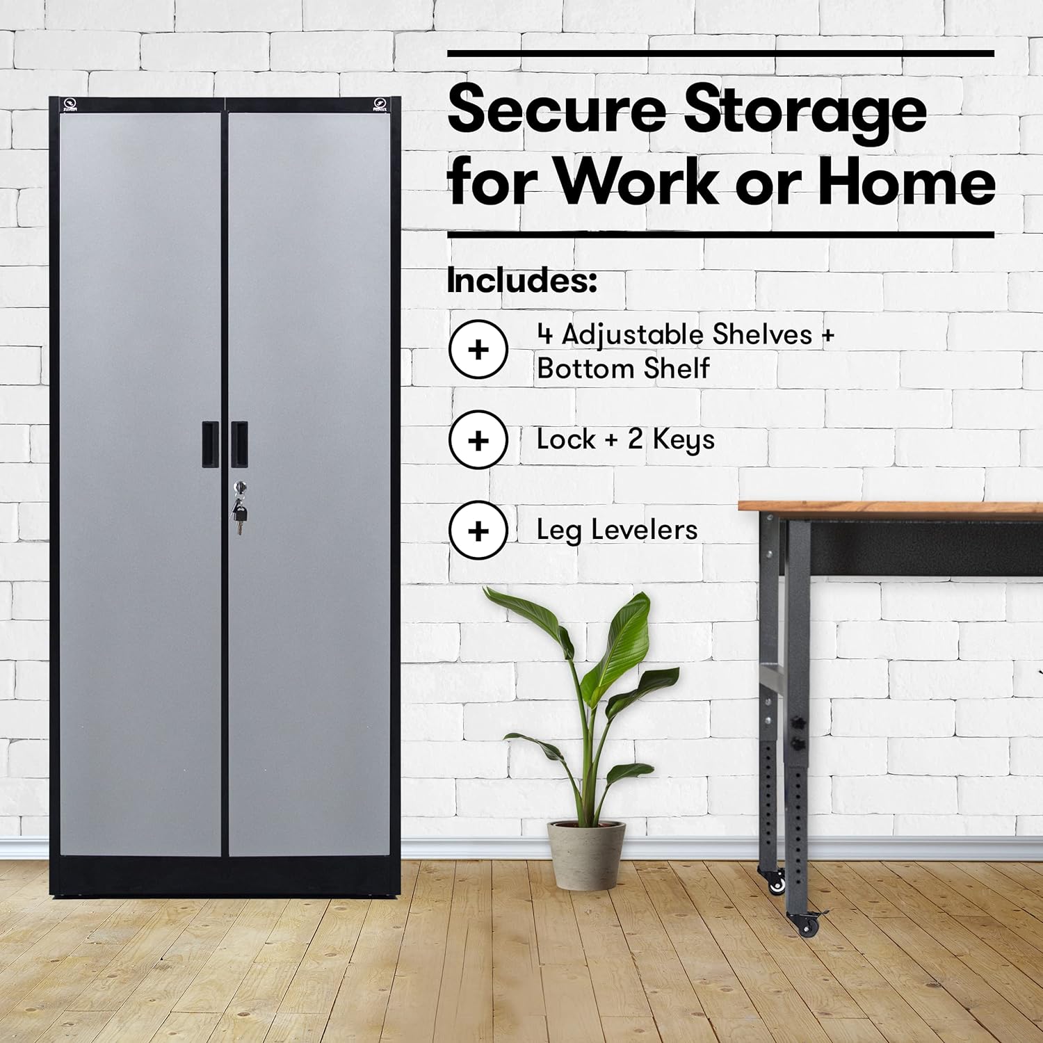 Heavy Duty Metal Garage Locker - 71 