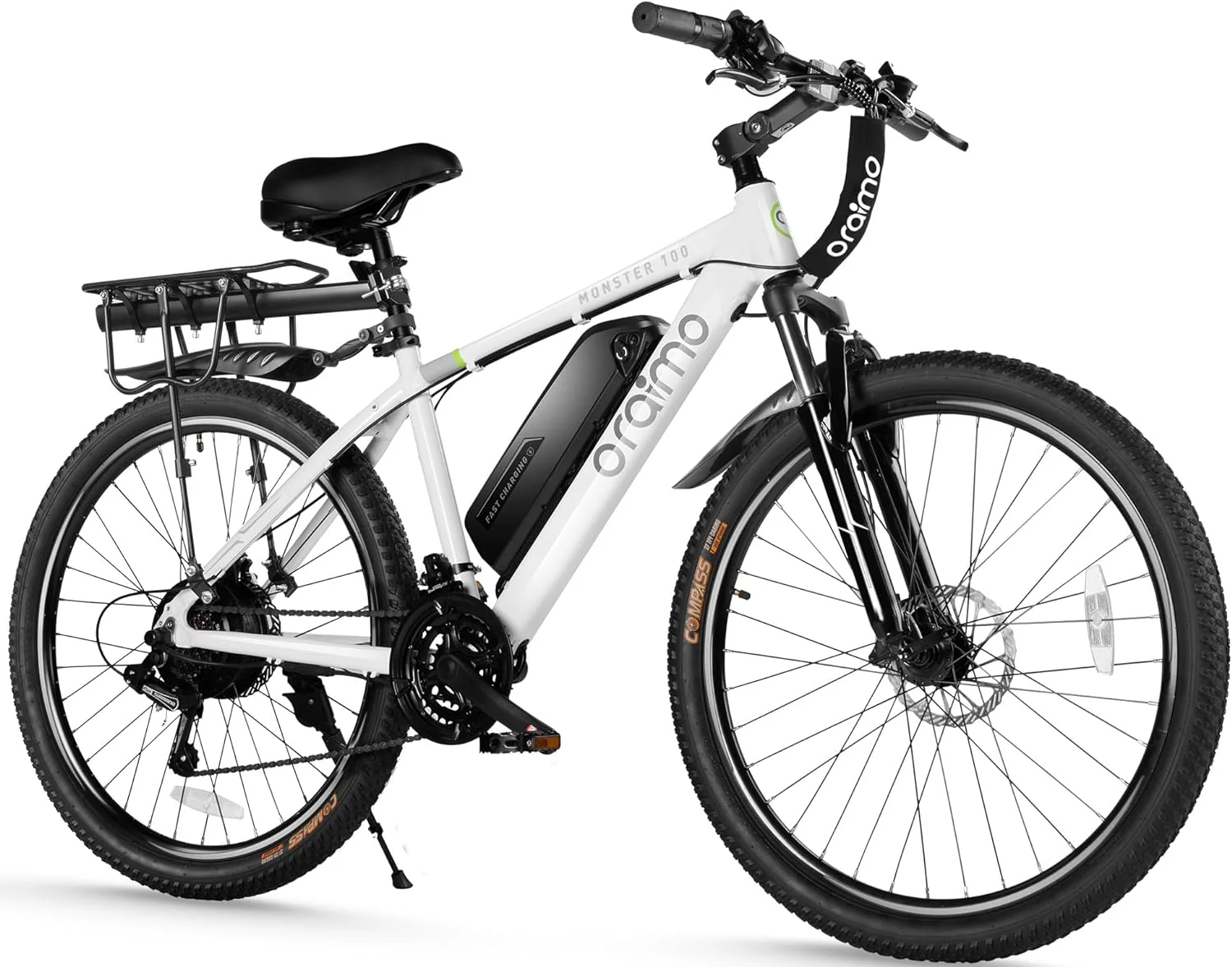Felnőtt elektromos kerékpár, 350W-os BAFANG motor (500W csúcs), 4A 3 órás gyorstöltés, 468Wh Li-Ion akkumulátor, 21 sebességes váltó, légnyereggel, 72 km hatótáv, 32 km/h sebesség, 26