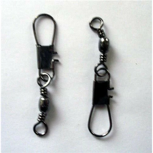 50 x Barrel Swivels+InterlockSnap Size 10# Fishing Tackle