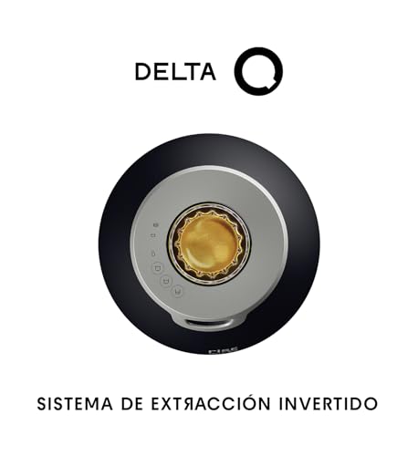 Delta Q   Macchina da caffè Rise   Nero   19 Bar a pressione   Sistema di estrazione inversa   2 tazze grandi e 4 piccole compatibili   20 capsule Intensità 14 e 10 capsule decaffeinato : Casa e cucina