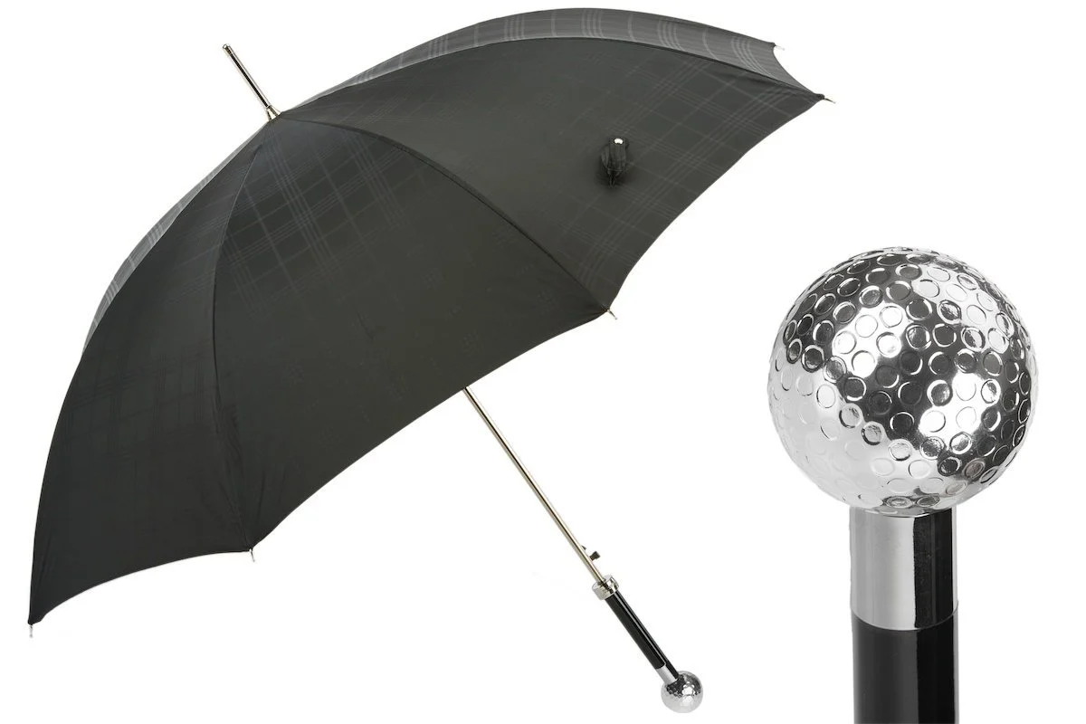Silver Golf Ball Umbrella