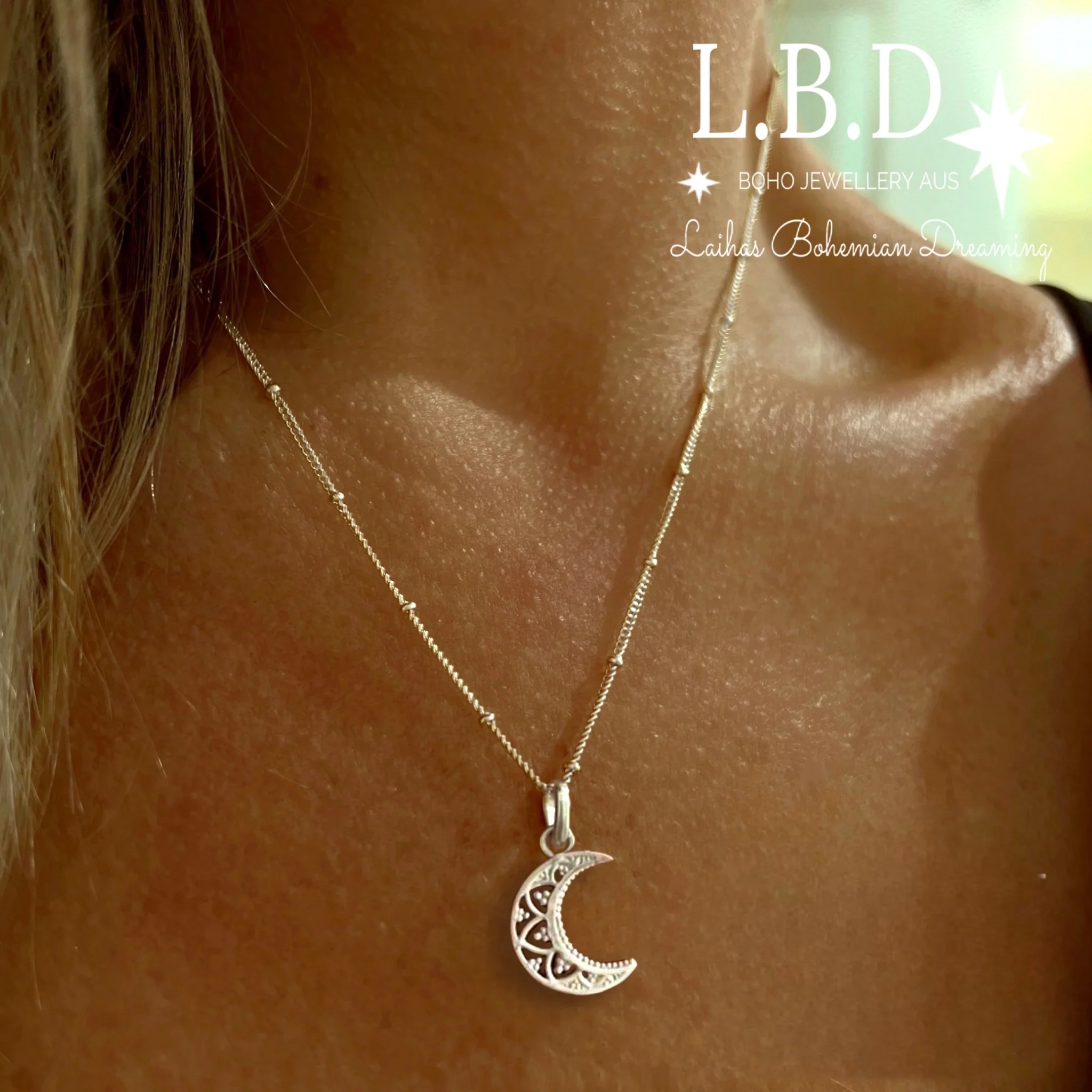 Laihas La Moon Boheme Sterling Silver Boho Necklace
