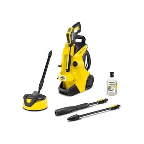 Kärcher K 4 Power Control Home   Idropulitrice ad Alta Pressione con Lavapavimenti, 130 bar, 1800W, Idropulitrice elettrica professionale ad acqua fredda, 3 accessori e pistola LED, Giallo/Nero : Amazon.it: Giardino e giardinaggio