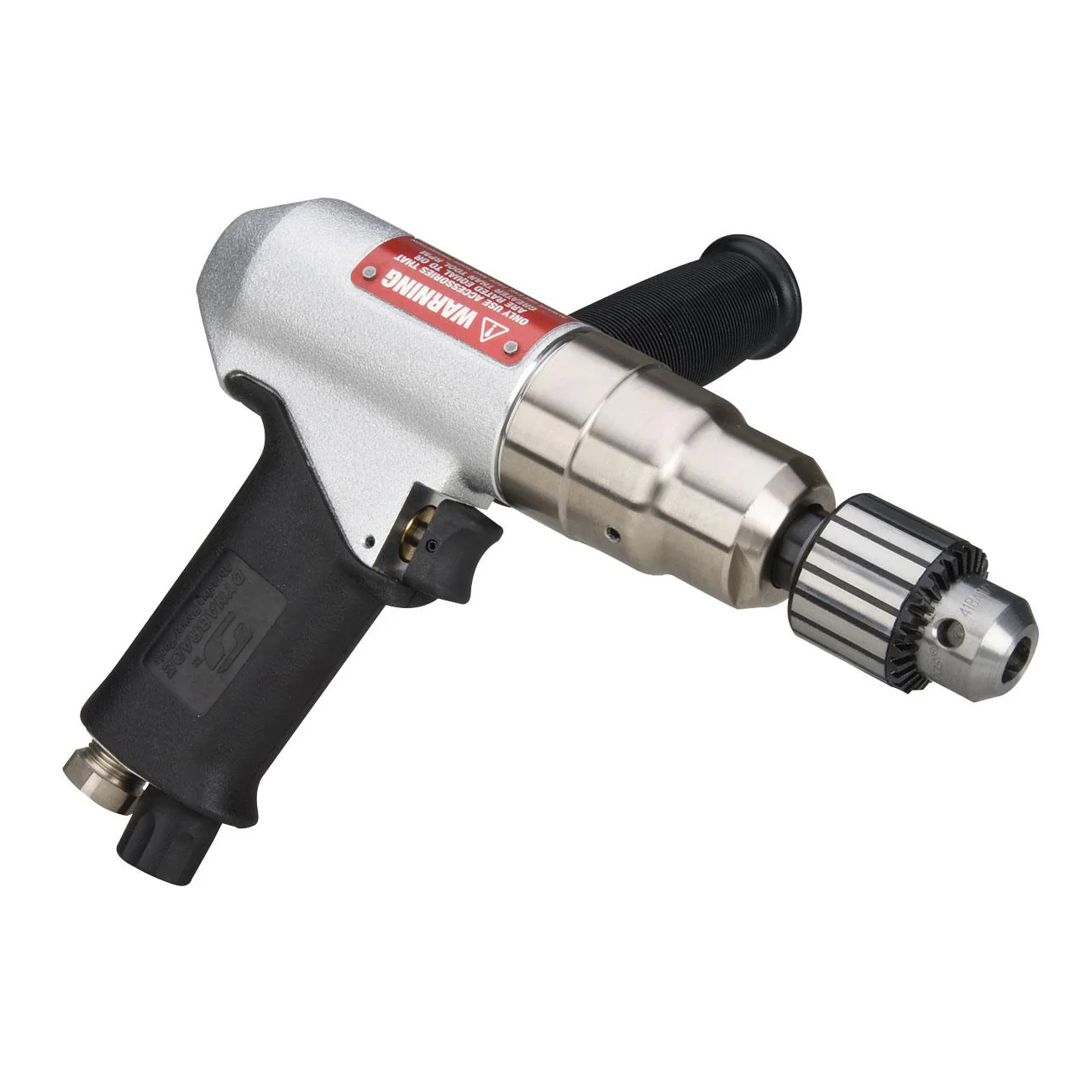 Dynabrade 53093  ~  3/8 Inch Drill .7 Hp 1800 Rpm Pistol-Grip Geared Rear Exhaust Keyed Jacobs