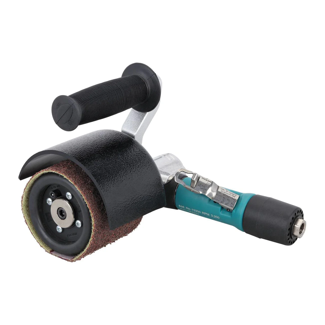 Dynabrade Dynisher 13300  ~  Mini-Dynisher Finishing Tool .4 Hp 7 Degree Offset 3200 Rpm Rear Exhaust 5/8 Diameter Arbor
