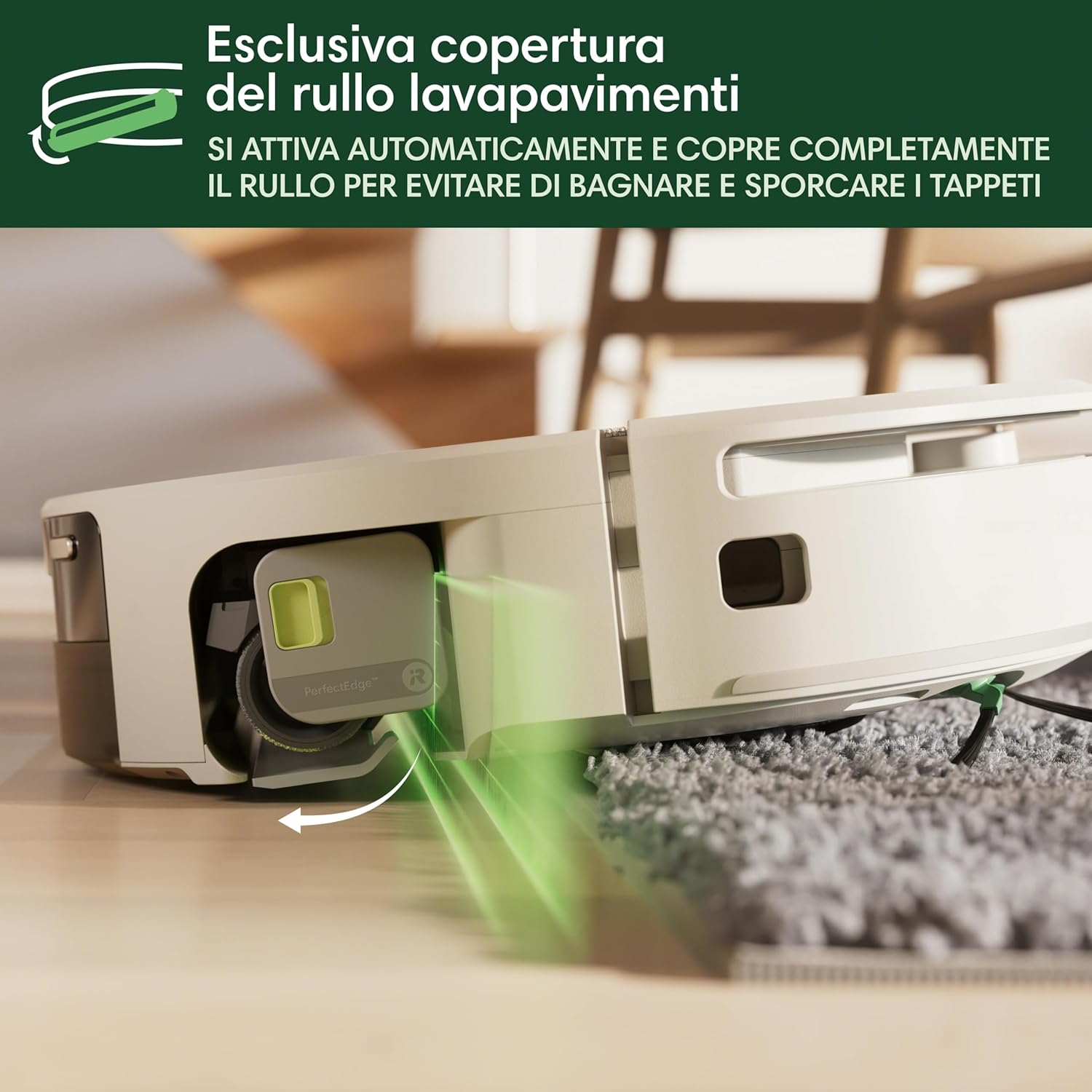 iRobot Roomba Max 705 Combo+Stazione AutoWash, Robot Aspirapolvere Lavapavimenti, ProLiDAR, PowerSpin Roller Mop,SmartScrub,Riconoscimento Oggetti AI,Pulizia Predittiva, Controllo Vocale e App, Bianco
