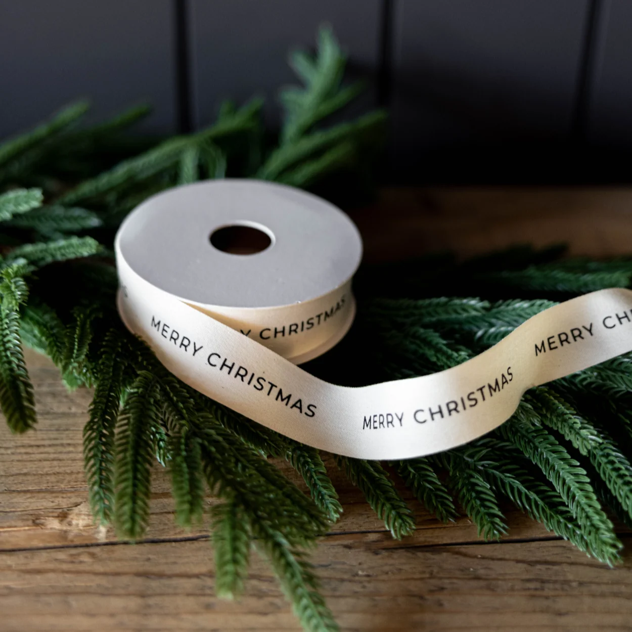 Merry Christmas Ribbon Holiday Decor