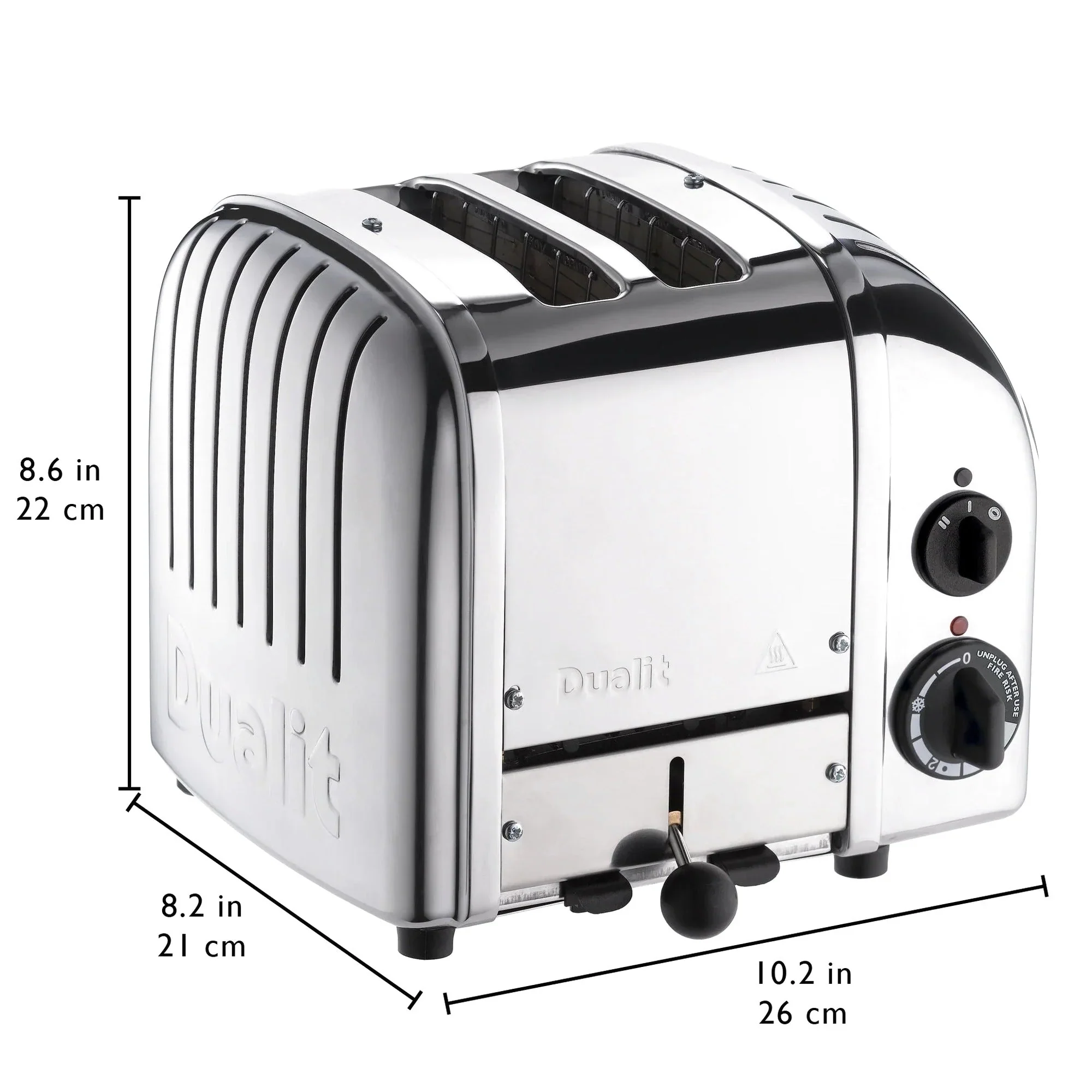 Dualit New Generation Classic 2-Slice Toaster in Stainless Steel
