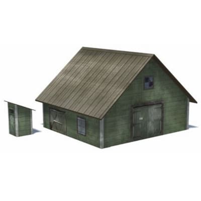 Barn & WC (green)