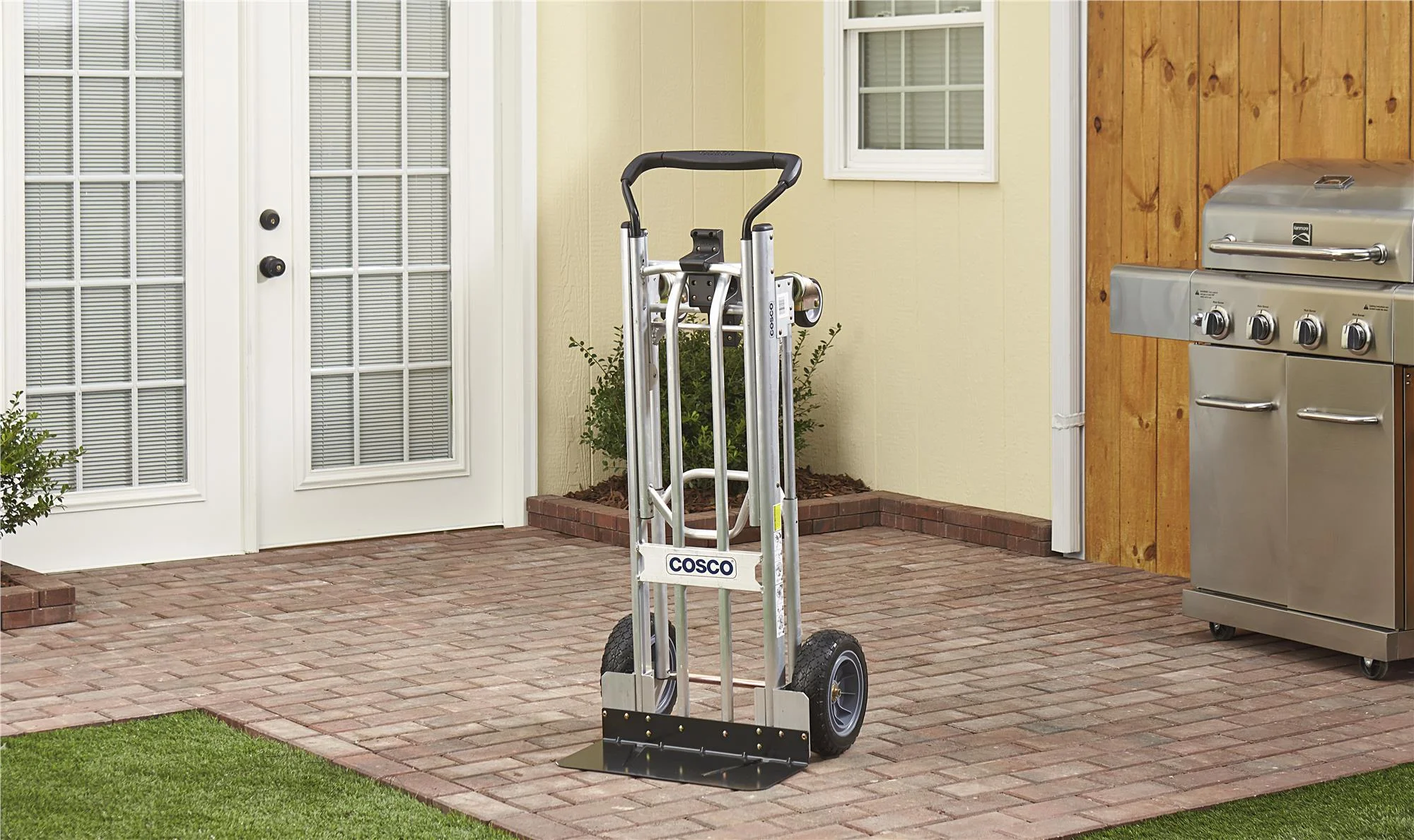 Cosco 3-in-1 Assist Series Hand Truck/Assisted Hand Truck/Cart with flat-free wheels