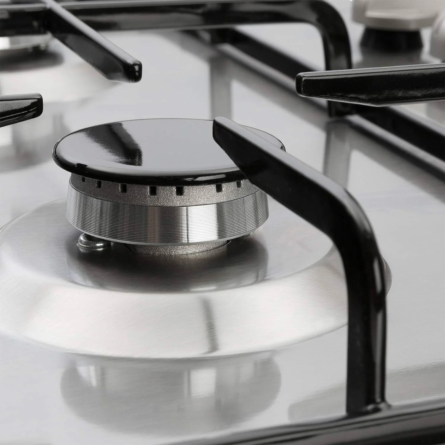 Piano Cottura 4 Fuochi A Gas In Acciaio Inox 50x58cm 220-240v