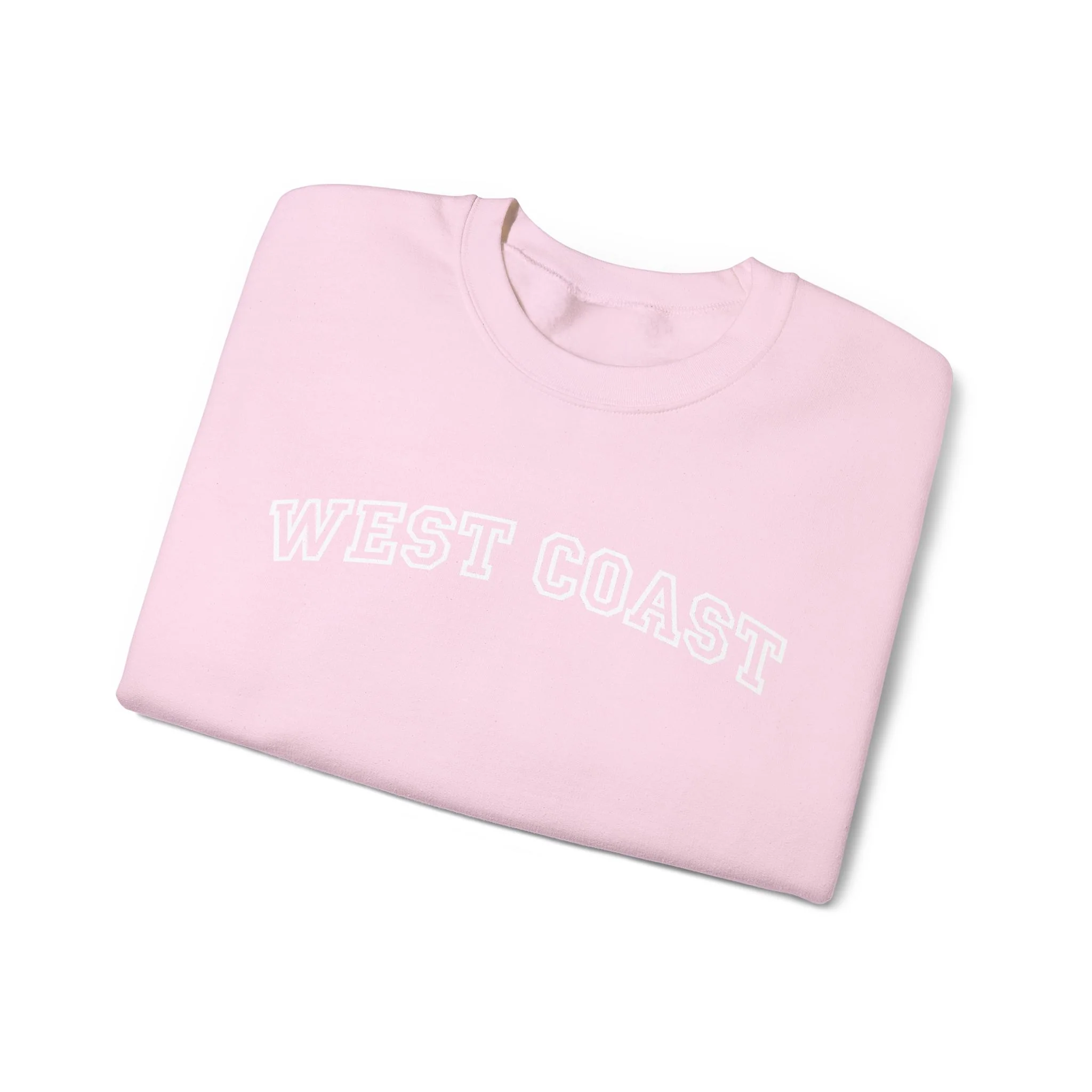 West Coast Crewneck Sweatshirt - Classic Arched Text Pullover