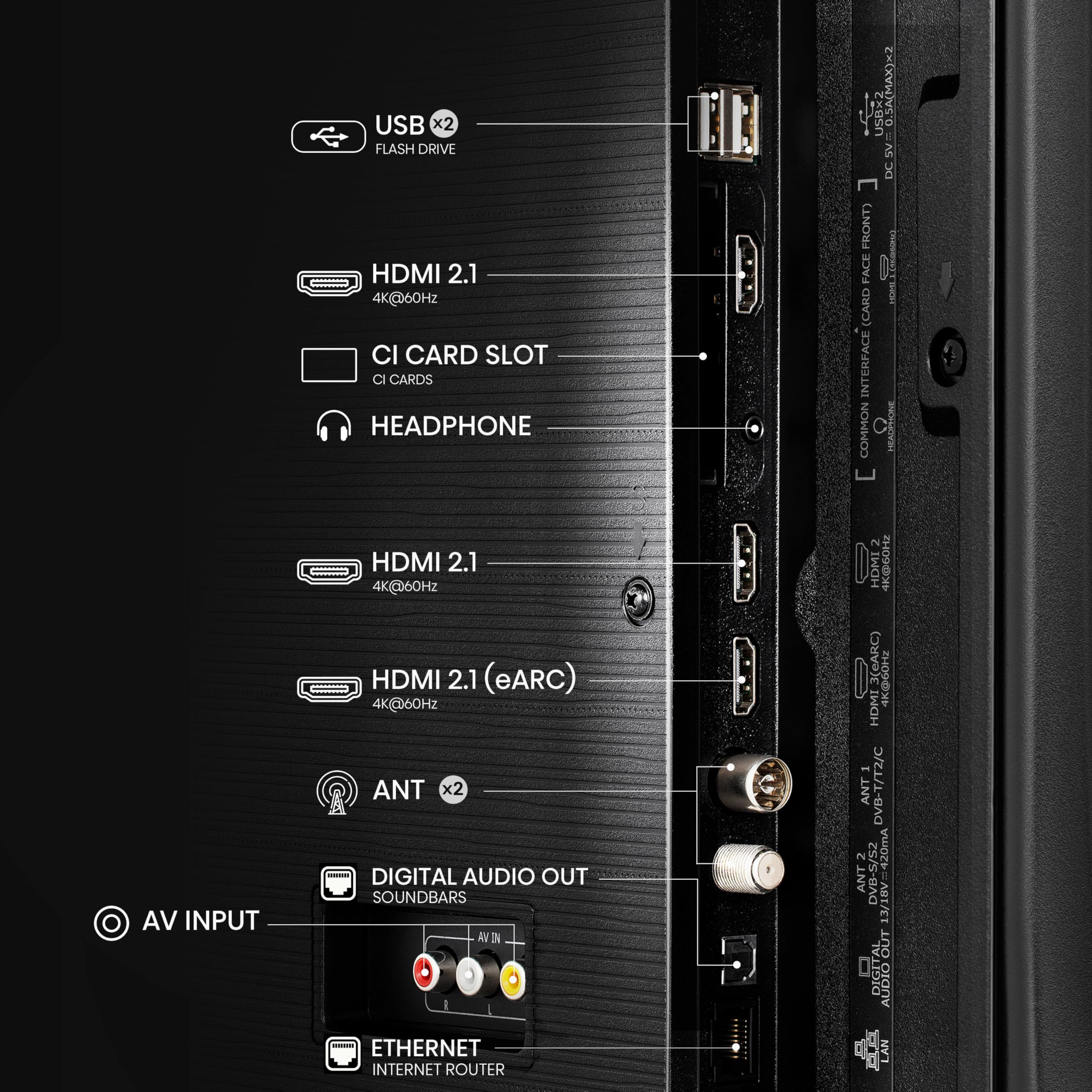 Hisense 43E7Q Televisore, 43 pollici, 4K UHD QLED, Smart TV, Game Mode Plus, Filmmaker Mode, Dolby Vision Atmos, HDR10, HLG, HDR Immersive, AI 4K Upscaler, Dolby MS12, DTS X, Controllo vocale [2025]
