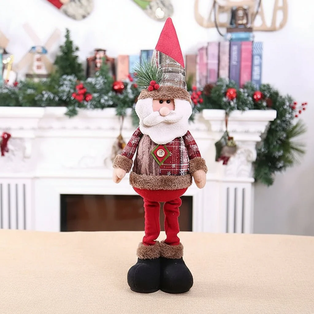 SANTAFLAIR – Stijlvolle feestelijke Kerstmanpop voor elegante feestdecoratie