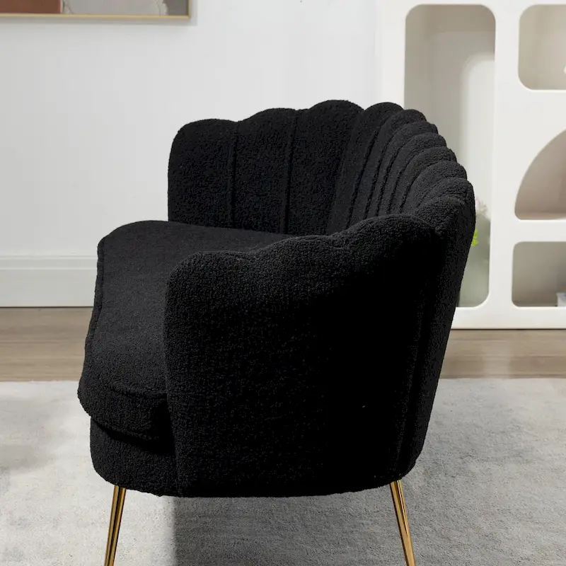 59W Mid-century Modern Tufted Loveseat Upholstered Sofa