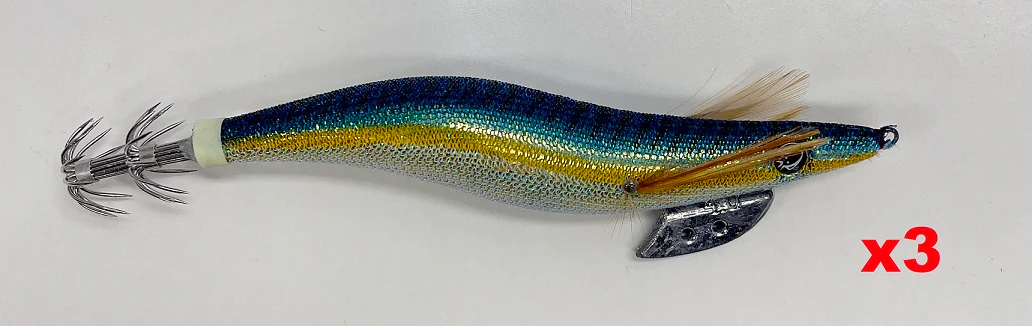 Masterpro 3 Pcs 2.5/3.0/3.5/4.0 Quality Squid Jig Fishing Hook 157#