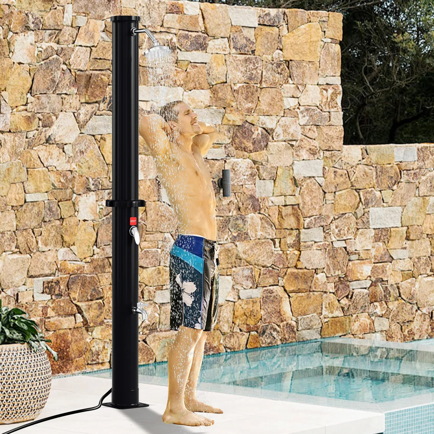 Sonnewelt 60L Solar Shower Tuindouche incl. beschermkap en handdouche