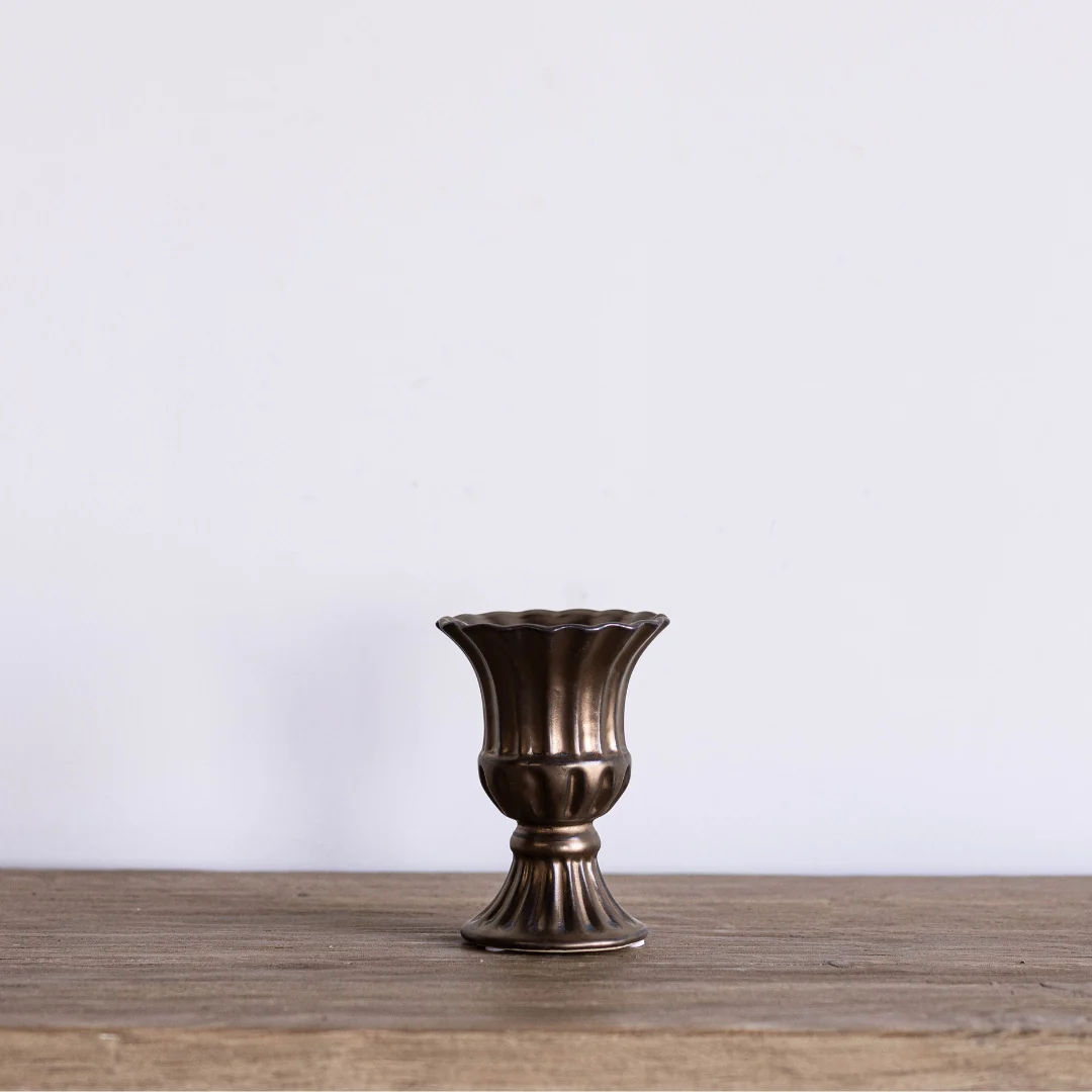 Antique Inspired Ceramic Urn Planter