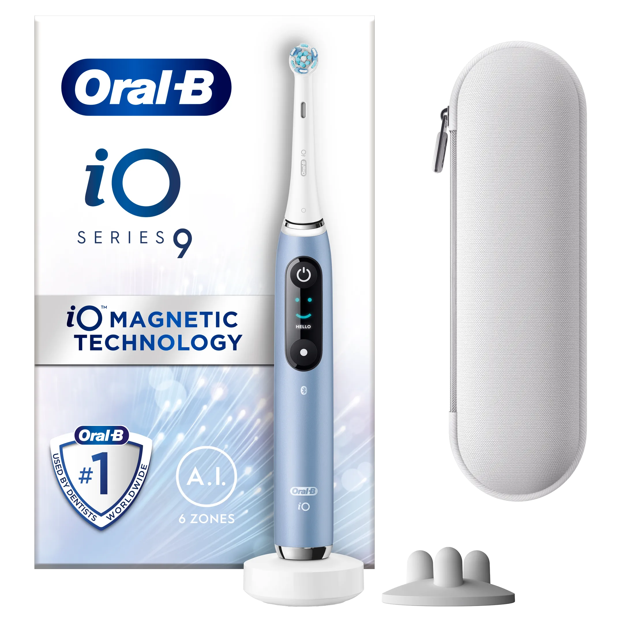 Oral-B Elektrische tandenborstel iO Metalic blauw + reisetui