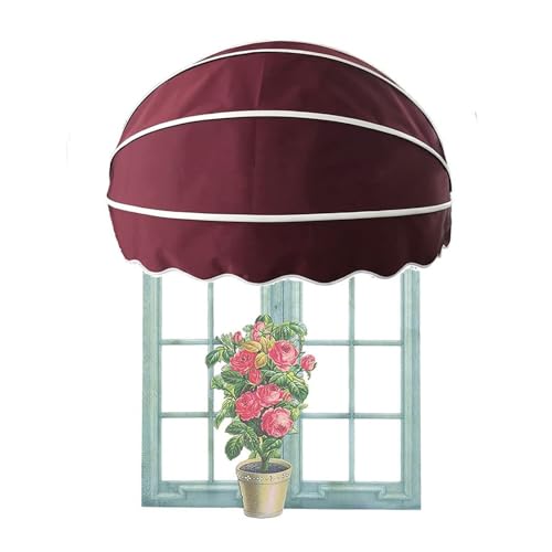 Tenda a cupola semisferica pieghevole per esterni, per terrazza, balcone, cortile, porta ad arco, tettoia anti UV, copertura per veranda (diametro 145 cm) : Amazon.it: Fai da te