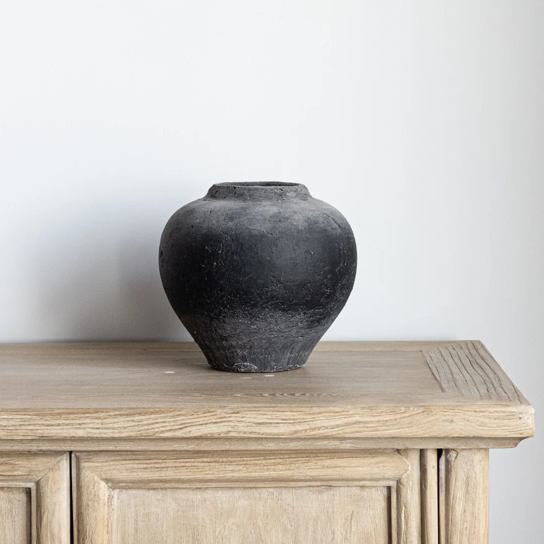 Charcoal Plum Vase