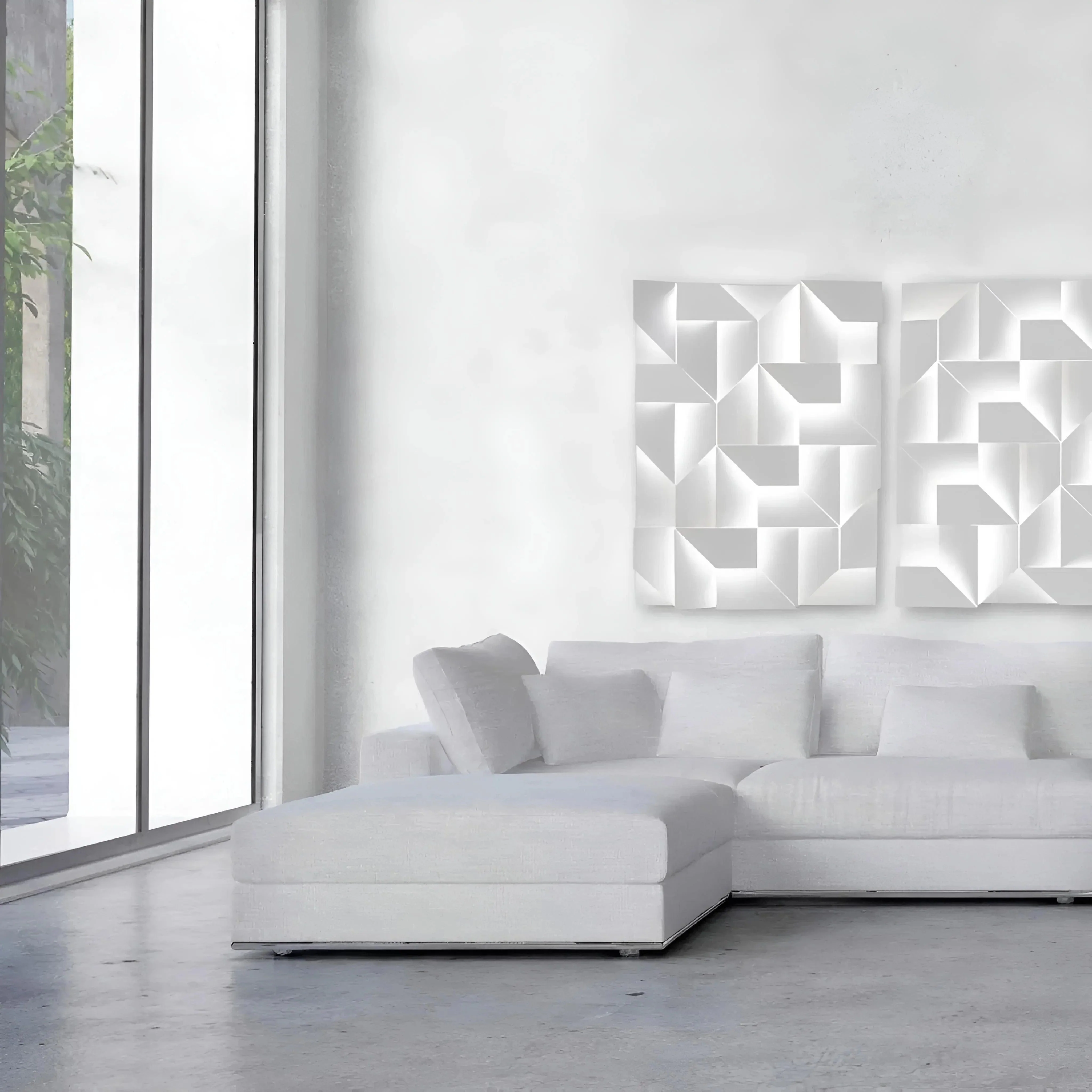 GYPSUM 3D WALL PANEL | GEON + LED 0035