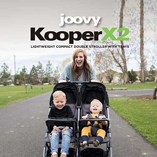 Joovy Kooper X2 Doppio Passeggino, Passeggino Leggero, Pieghevole Compatto con Vassoio, Nero : Amazon.it: Prima infanzia