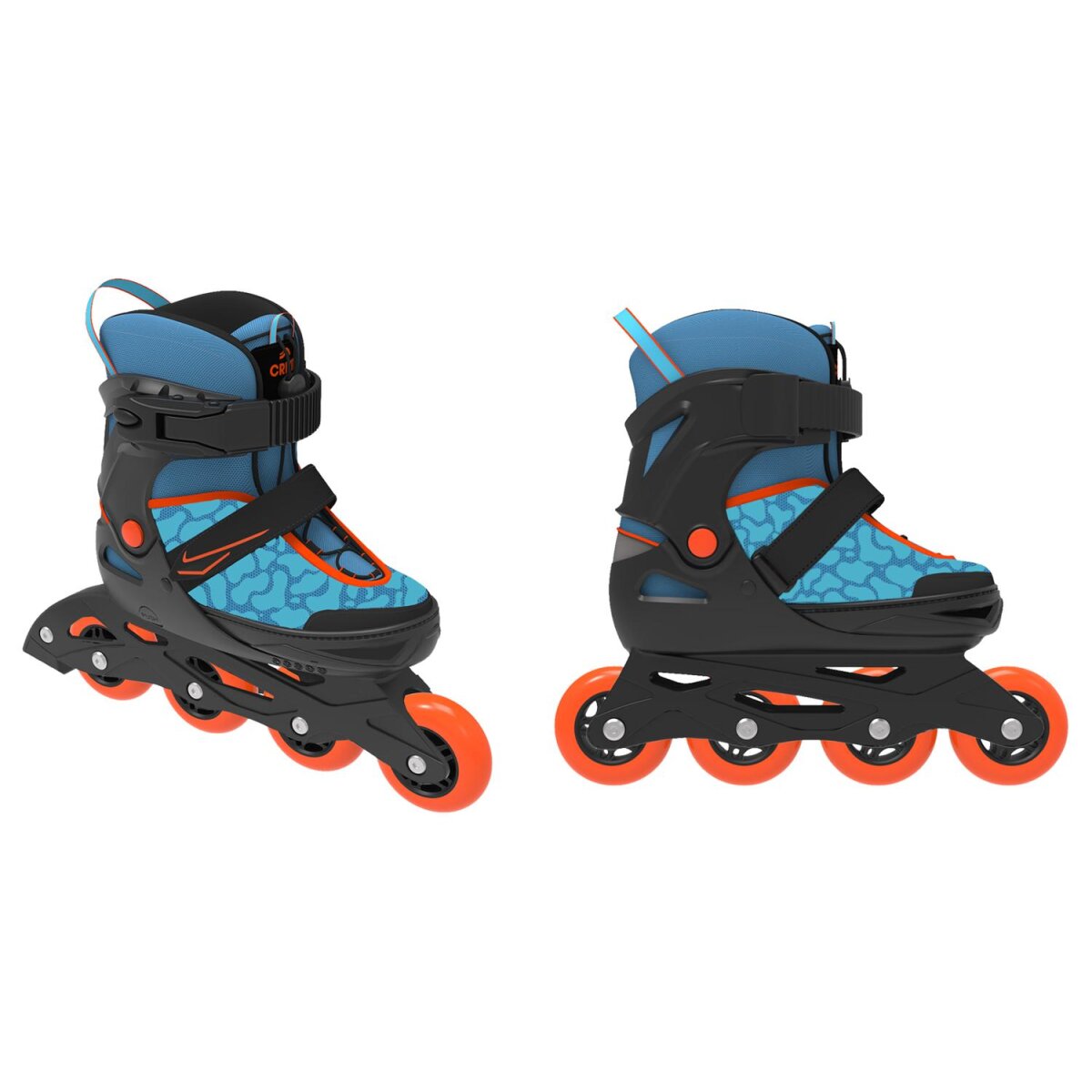 CRIVIT Kinder-Softboot-Inlineskates, mit Anziehhilfe und Tragegriff (Blau, 29-33) - B-Ware gut