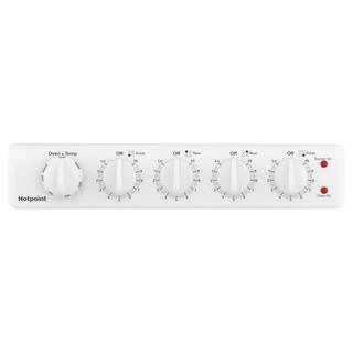 20-inch electric oven with 4 cooking zones, freestanding, in white