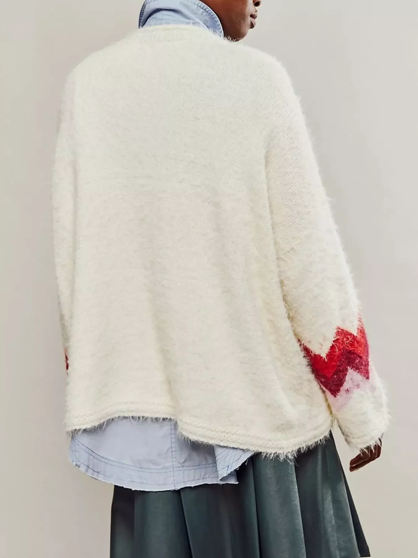 Fruit Round Neck Long Sleeve Sweater