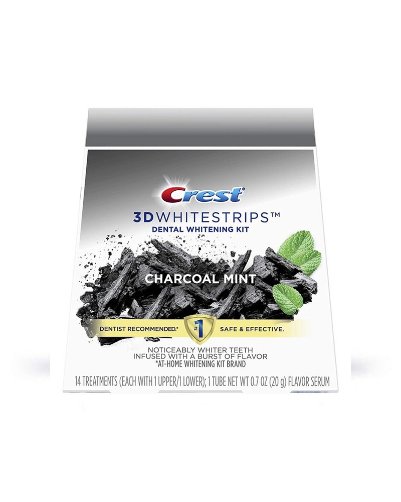 3D Crest Whitestrips Charcoal Mint