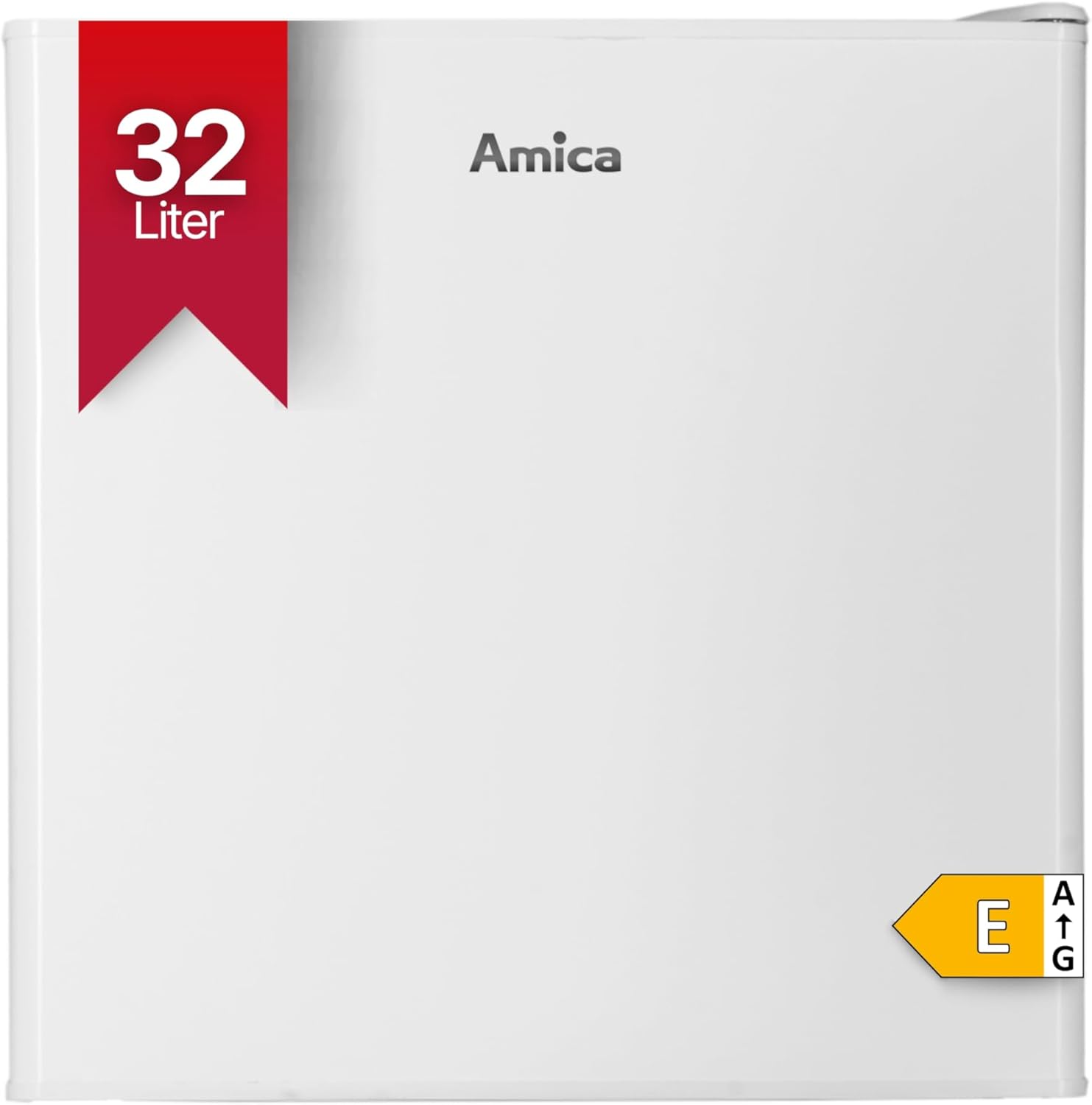 Amica Mini Gefrierschrank freistehend 50x48x44,5 cm 32L 4‑Sterne‑Gefrierfach mit Eiswürfelbehälter Freezer AGB 3010 W - Weiß