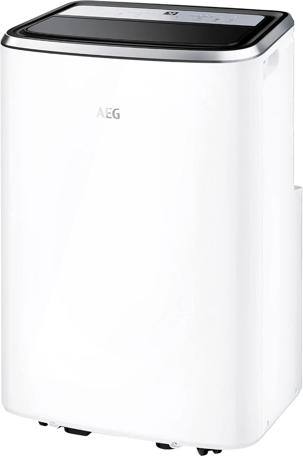 AEG Chillflex Pro AXP26U338CW mobile Klimaanlage / LED Display / Touch-Buttons / Fernbedienung / 30-40 m² / Kühlfunktion / Ventilator / Entfeuchtungsfunktion / Automatik / weiß/silber/schwarz