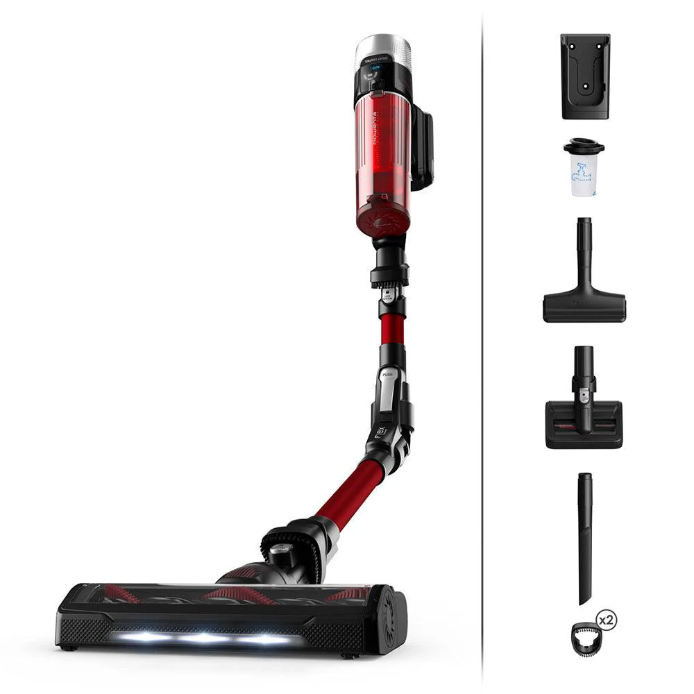 Rowenta X-Force Flex 9.60 RH2079WO aspirapolvere senza filo Nero Rosso