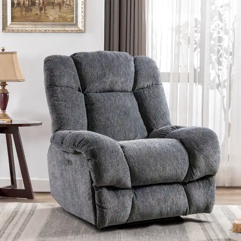 Chenille Power Standard Recliner Chair