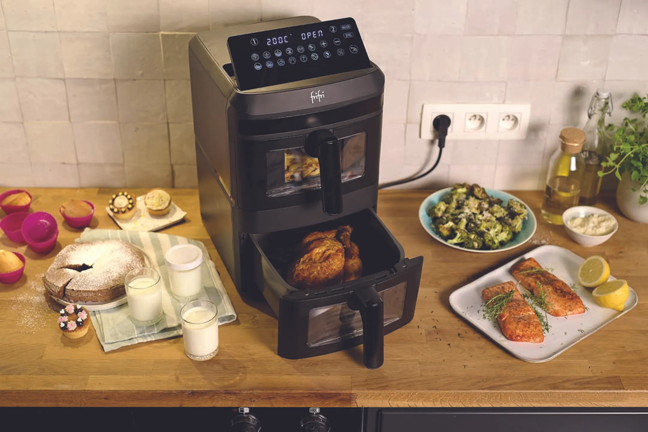 FriFri Airfryer Duo Slim FR0813028BLP