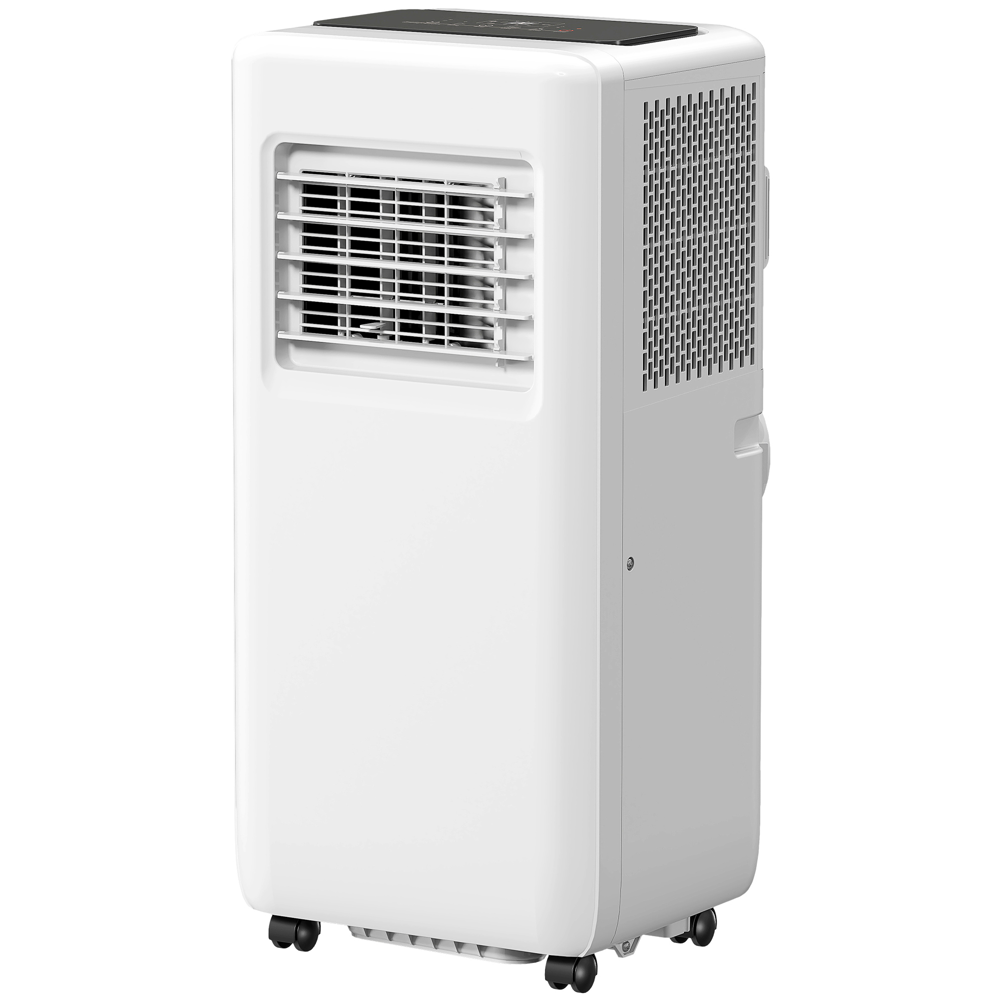 HOMCOM Draagbare Airconditioner met Meerdere Standen, LED-Display, Timer en Wielen, Wit