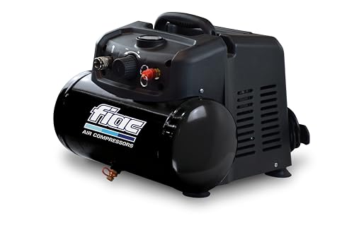 FIAC Compressore d'Aria Portatile CUBY, Compressore Aria Senza Olio, Pressione Massima 8 Bar, Potenza 1.5 CV, Serbatoio 6 Litri, Rumorosità 97 dB : Amazon.it: Fai da te