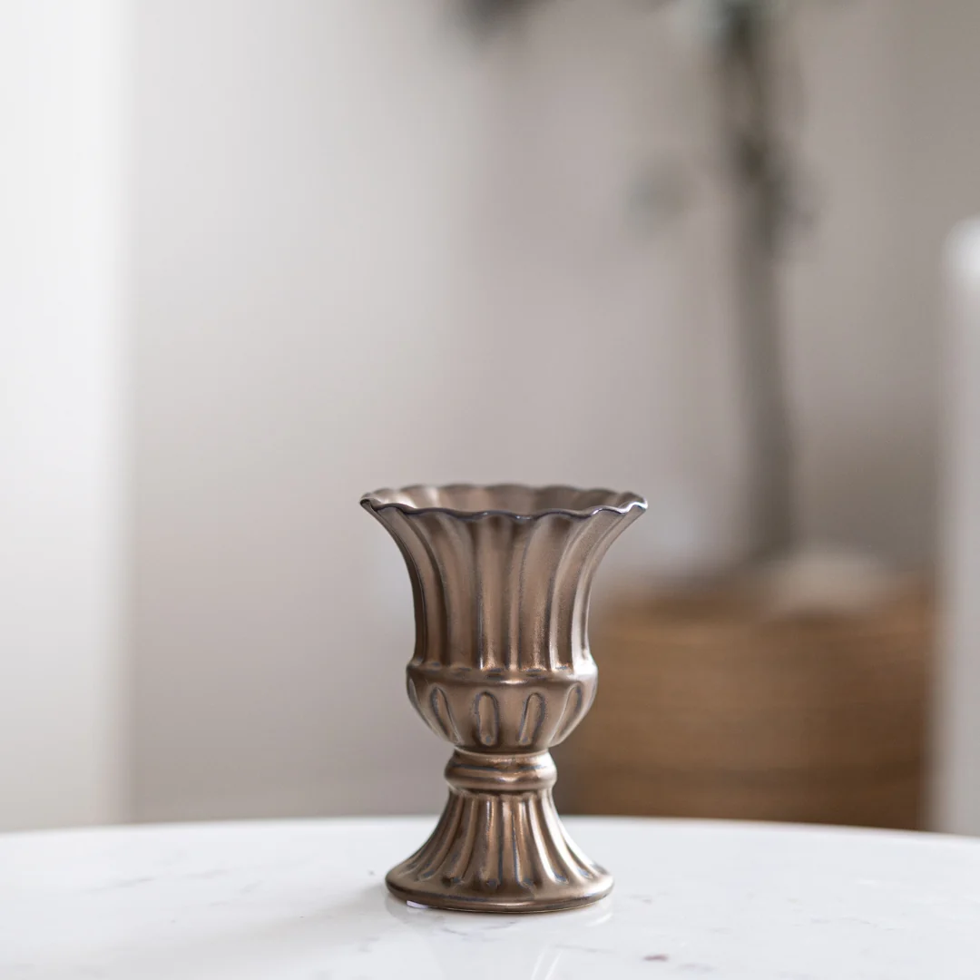 Antique Inspired Ceramic Urn Planter